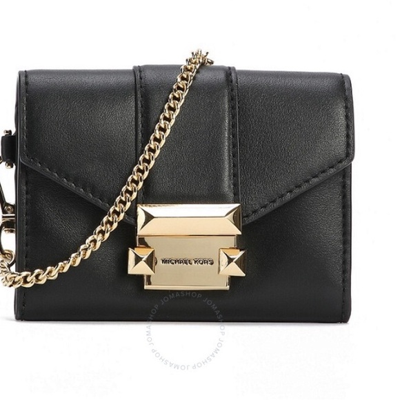 MICHAEL KORS Whitley Small Leather Chain Wallet, Excellent Condition, NWOT - Picture 10 of 10